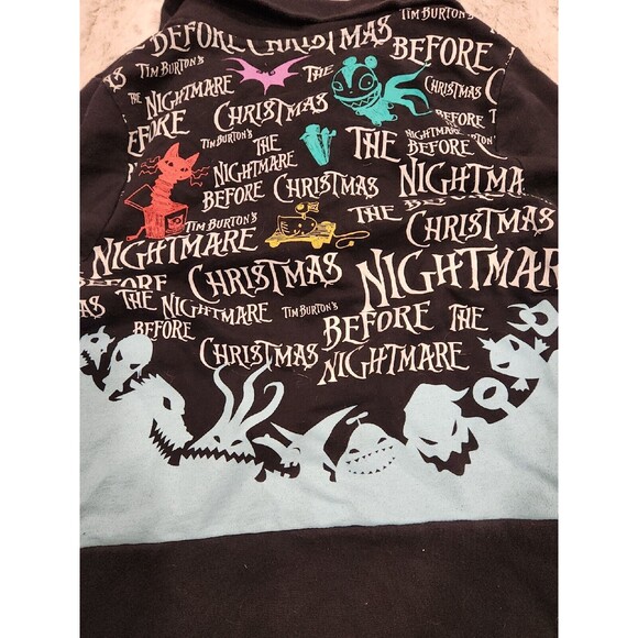 DISNEY NIGHTMARE BEFORE CHRISTMAS Womens‎ Long Sleeve Hoodie Large Zippered - Picture 7 of 9
